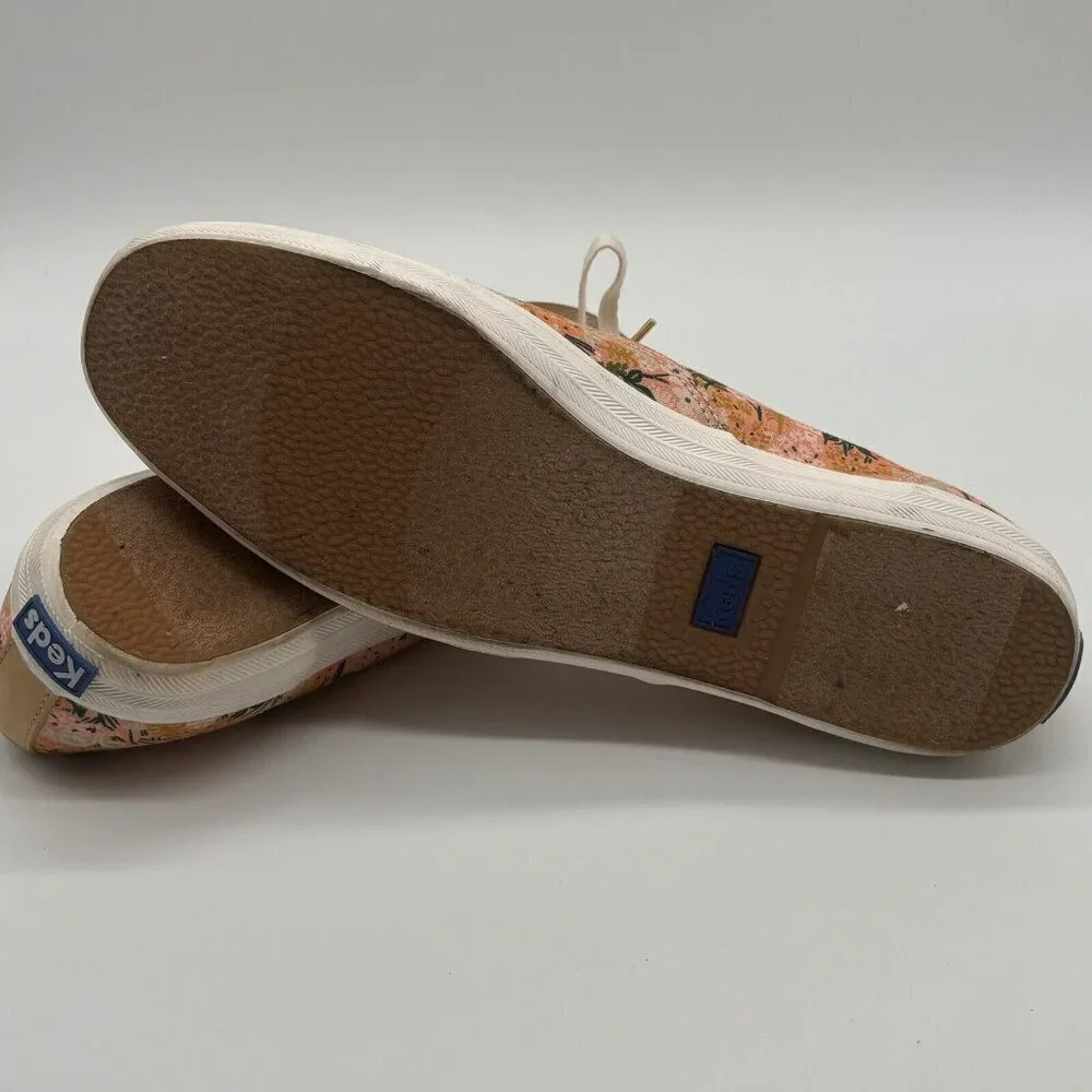 Keds x Rifle Paper Co Pink Floral Shoes Women Size 9.5 Pre-Owned - Good - Picture 9 of 10